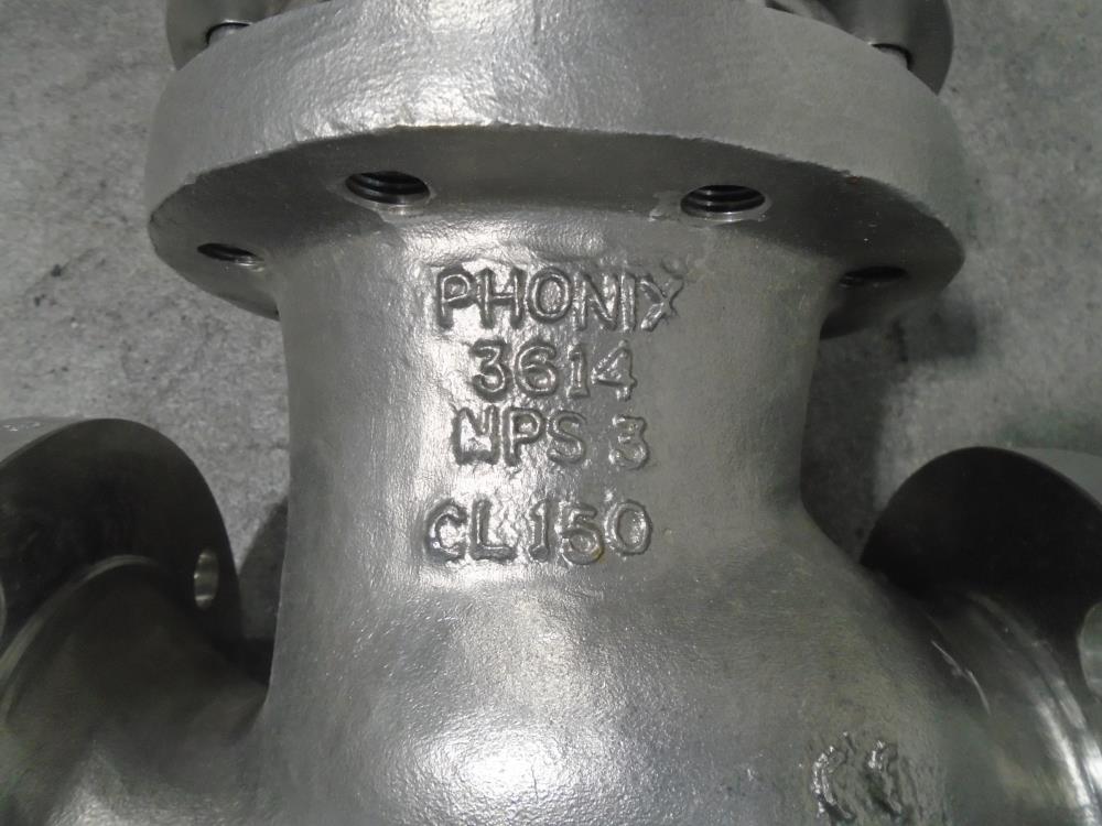 Phonix Phoenix Armaturen 3" 150# CW12MW Bellows Globe Valve